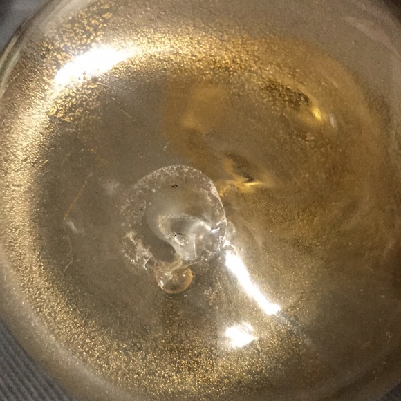 Vintage Murano blown golden pear art glass - Picture 6 of 8